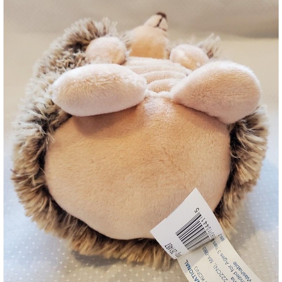 Hugfun International 8" Brown Hedgehog 261487 Stuffed Animal Plush Toy - Picture 5 of 10